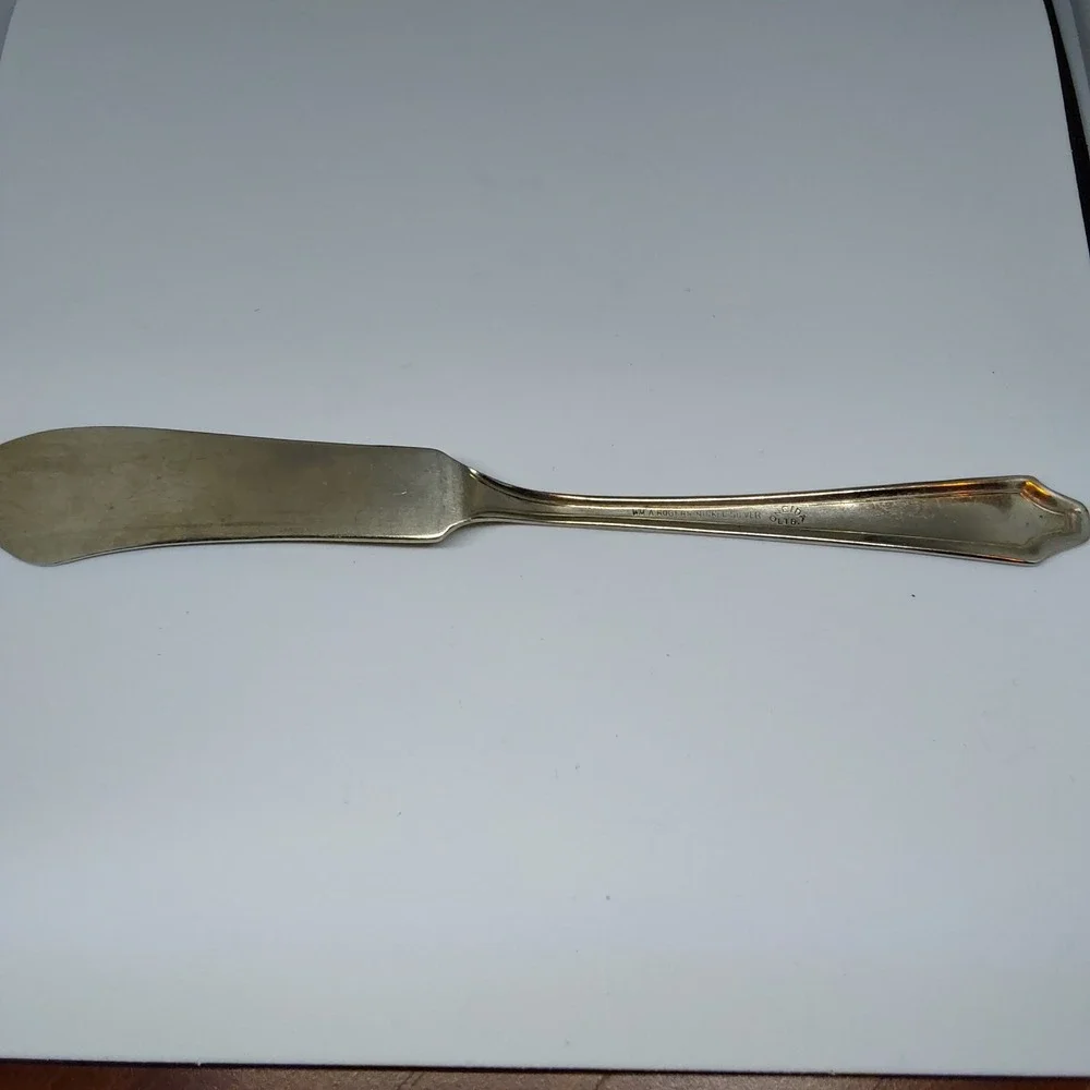 Oneida Wm‎ A Rogers Nickle Silver - ALDEN, 1931 - Butter Spreader